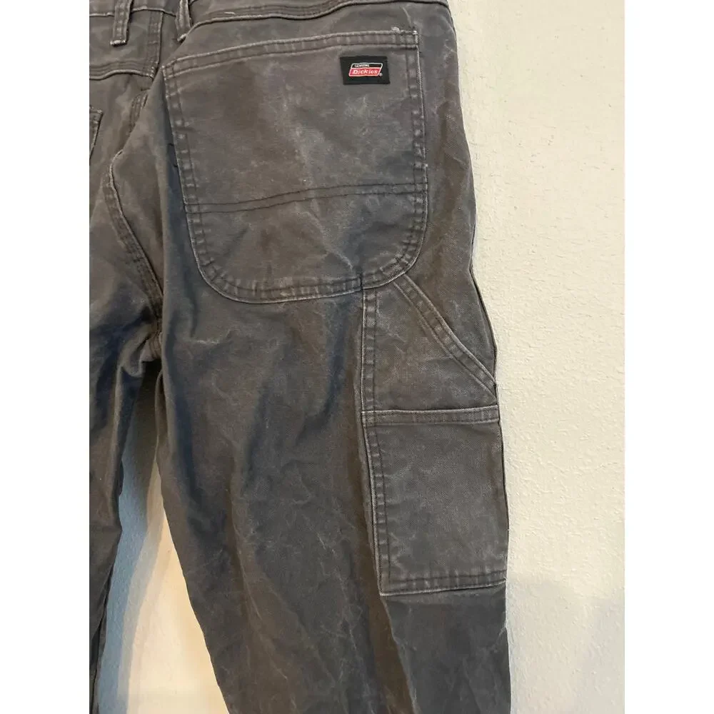 Genuine Dickies Men's Carpenter Straight Jeans 36x34 Gray